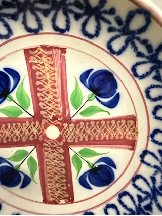 Antico piatto in maiolica, ottimo stato - Foto 6