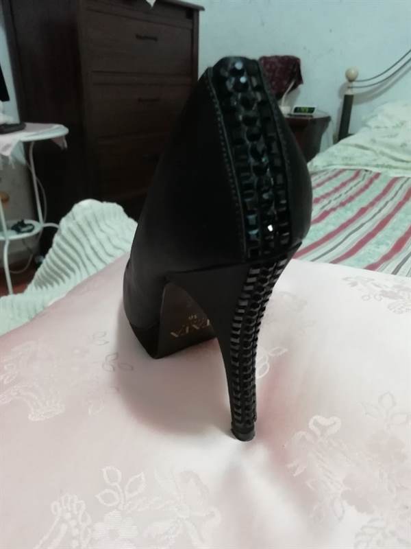 Foto 2Scarpe donna eleganti nere open toe mis. 36