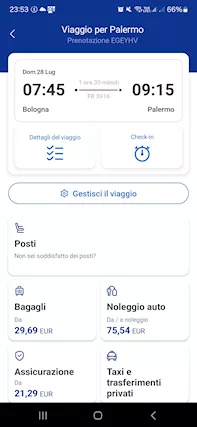 Biglietti aereo Bologna Palermo