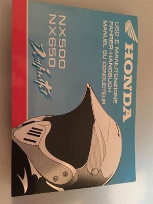 Libretto uso manutenzione x moto Honda Dominator NX500/650, in ottime condizioni - Anteprima 1