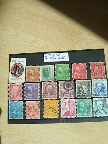 18 francobolli America