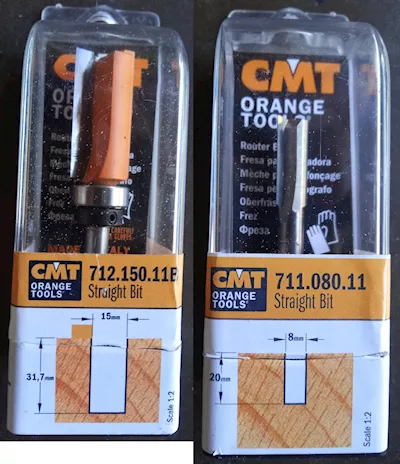 Fresa Legno CMT 712.150.11B nuova a taglienti diritti per rifilare