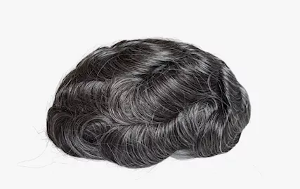 Protesi capelli bianchi con l'attaccature invisibile