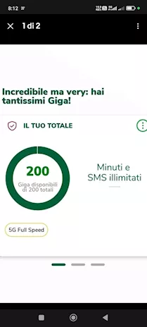 Very 4.99 200Gb 5G full