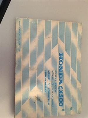Libretto uso manutenzione Moto Honda CX500, in buone condizioni - Anteprima 1