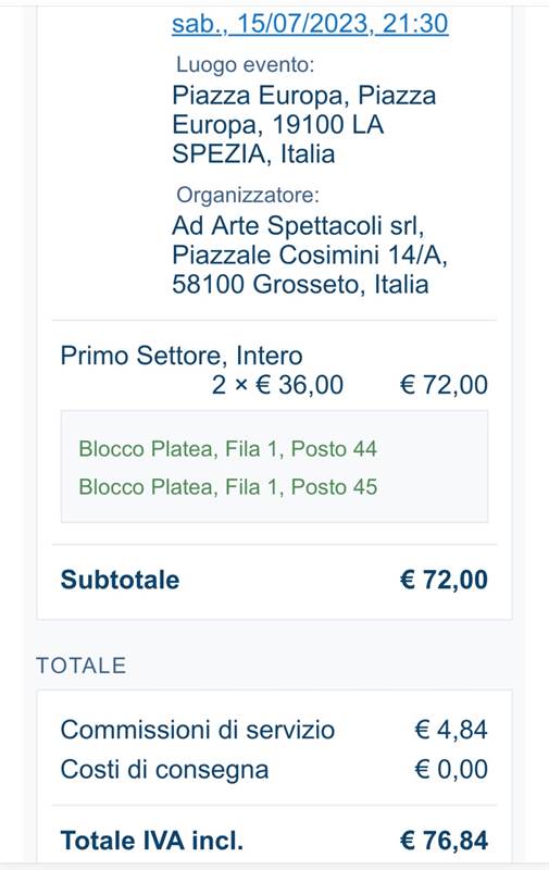Barbarossa/Massini 15 luglio vendo