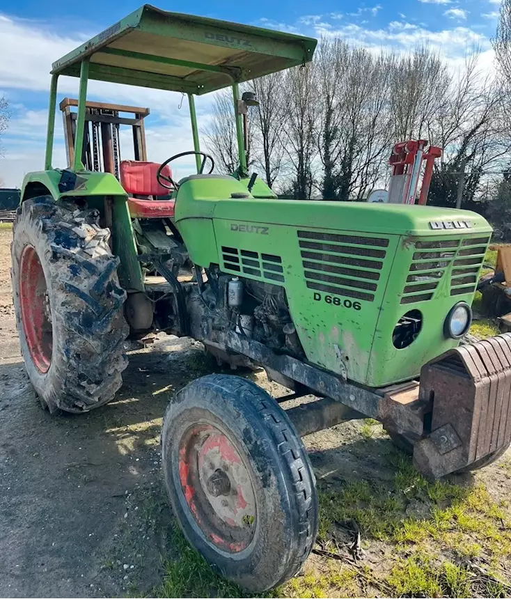 Trattore Deutz D6806 anno 1977 con Deutz-Fahr