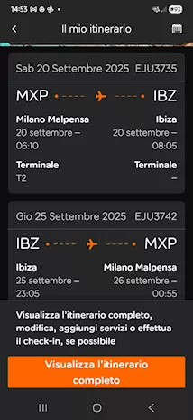 Biglietti aerei EasyJet