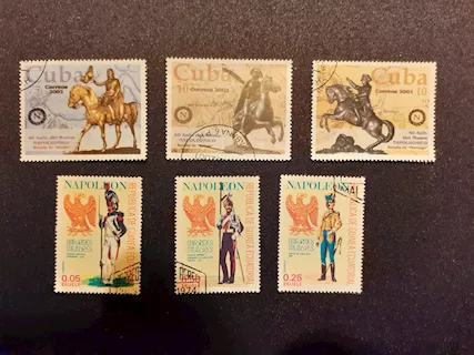 6 Francobolli Napoleone: 3