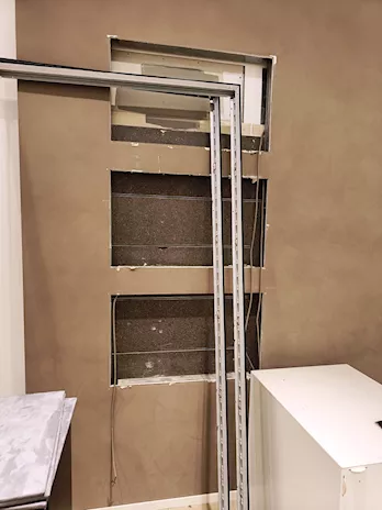 Cubi a muro grigi luminosi 41202, in legno, in buone condizioni - Anteprima 3