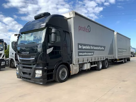 Iveco Stralis 480 G.V. + rimorchio biga Weka