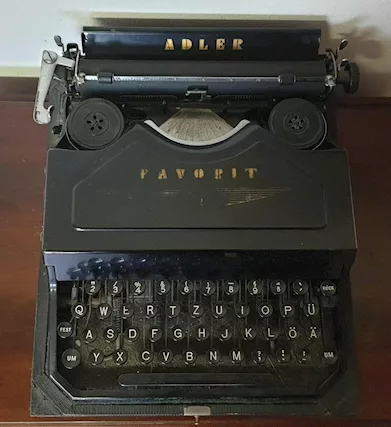 Macchina da scrivere Adler Favorite anni 1930 - Foto 3