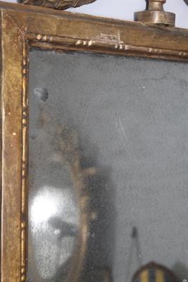 Antica specchiera primo Impero 1820 foglia oro .specchio al, in legno - Foto 6