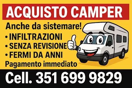 Cerco Camper con Lavori da Fare Infiltrazioni