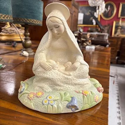 Madonna Del Giglio 1935 Lenci Torino. Disegno di Sandro, ottimo stato - Anteprima 1
