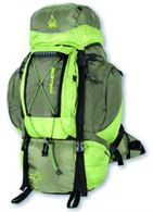 Zaino challange 80l, sacco a pelo e stuoia