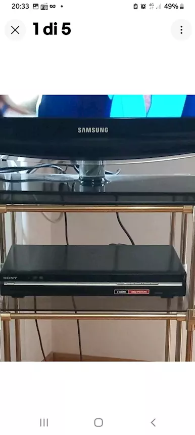 Lettore DVD Sony HDMI con telecomando e cavo HDMI, come nuovo