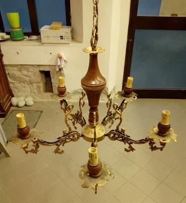 Lampadario 5 bracci in