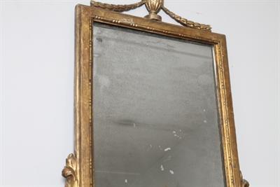 Antica specchiera primo Impero 1820 foglia oro .specchio al, in legno - Foto 4