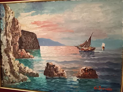 Quadro dipinto olio su cartone (C. Piccolli), ottime condizioni - Foto 5
