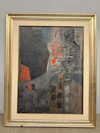 Dipinto arte moderna Smalti policromi su tela