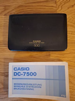 Agendina Casio data bank DC 7500 vintage