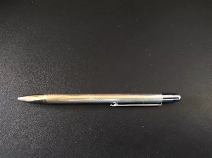 Penna a Sfera in Argento 925 FdaV vintage, colore blu, mai usata - Foto 4