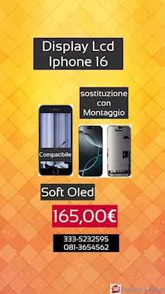 Sostituzione Display LCD Iphone 16