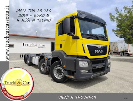 MAN TGS 35.480 - 2014 - 4 ASSI A TELAIO - EURO 6