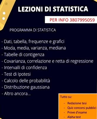 Ripetizioni matematica statistica