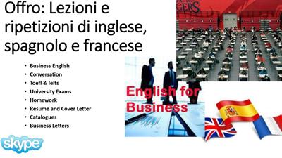 Lezioni di inglese, spagnolo, e francere