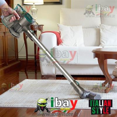 Scopa elettrica professionale a batteria cordless - 2 in 1 con