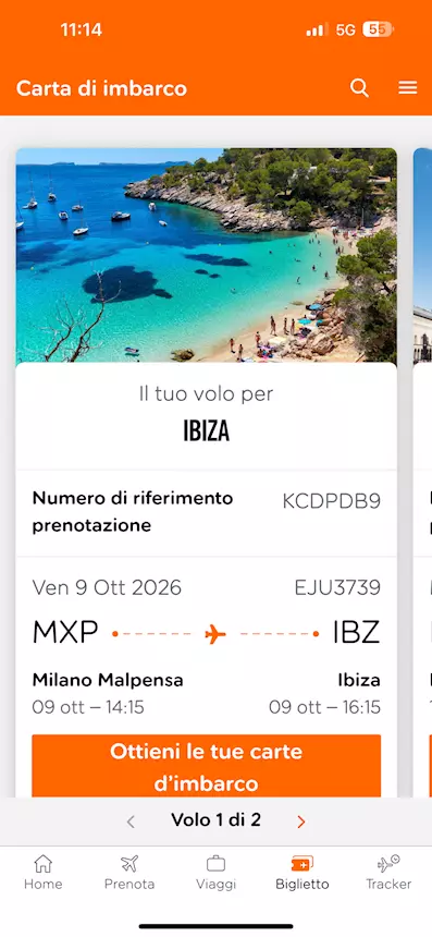 Biglietti EasyJet ibiza - Foto 1