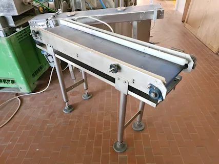 Nastro alimentare inox con sponde usato