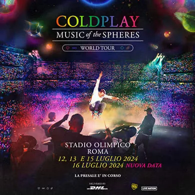 2 biglietti prato Coldplay 13 luglio + bus