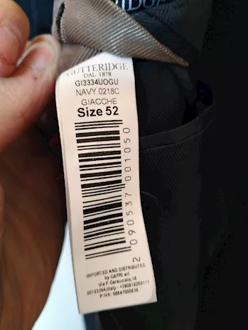 Blazer/giacca uomo, taglia 52, colore navy - Foto 3