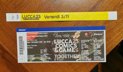 Biglietto + braccialetto LUCCA COMICS 2023 - 3 novembre