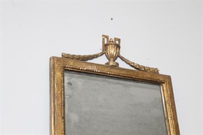 Antica specchiera primo Impero 1820 foglia oro .specchio al, in legno - Foto 5