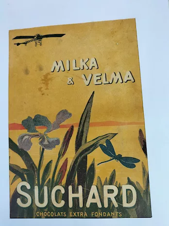 Stampa vintage Milka e Velma Suchard