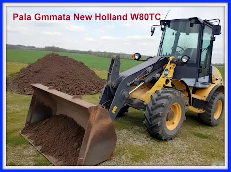 Pala gommata New Holland W80TC da q.li 57