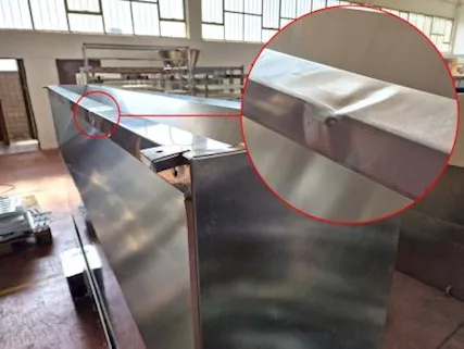 Cappa a parete per gastronomia usata, marca SRCA - Foto 3