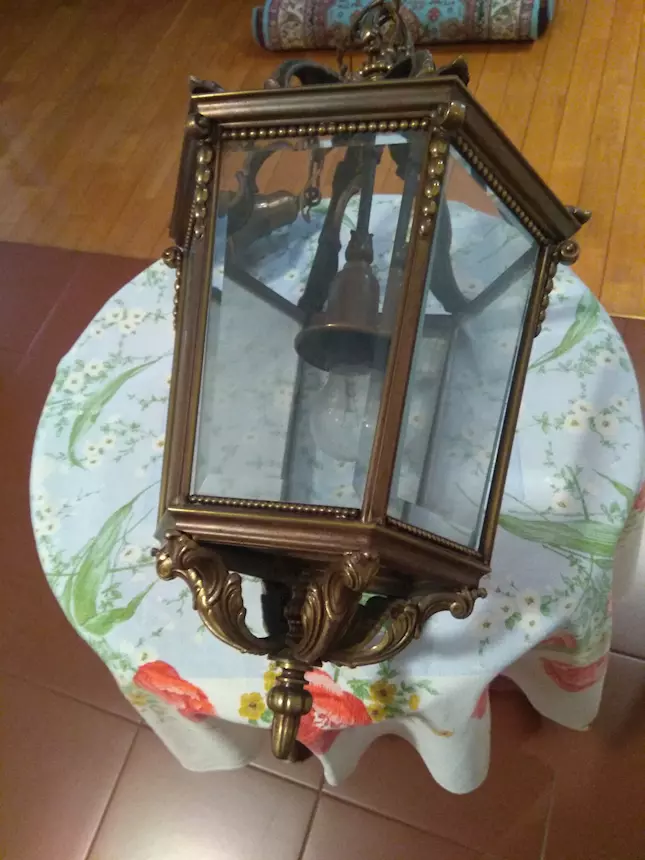 Foto 4Lampada in bronzo