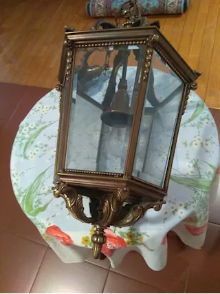 Lampada in bronzo - Anteprima 4