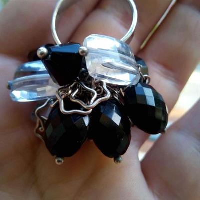 Anello argento e pietre, come nuovo - Foto 5