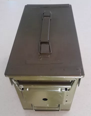 Cassetta militare portamunizioni italiana marca MCZ 1950