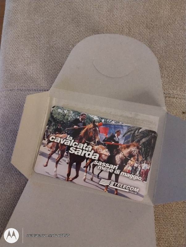 Scheda telefonica La Cavalcata Sarda