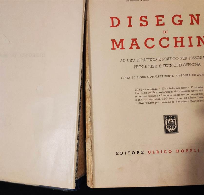 Foto 2Volume Disegno di Macchine Spelluzzi Tessarotto