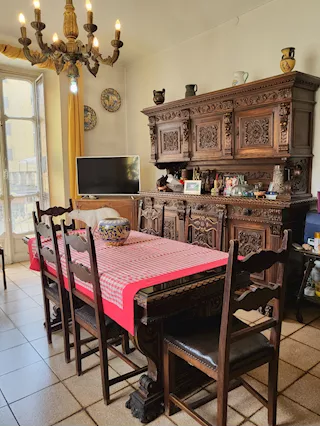 Sala pranzo stlie rinascimento anni 40