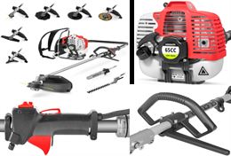 Taglia erba multifunzione a zaino 65cc - 9 in 1 - Nuovo