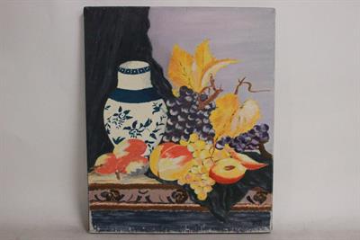 Quadro olio su tela natura morta, firmato Josy